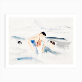 Three Figures In Water, Charles Demuth Art Print