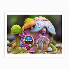 Shimmer Shell Cottage Art Print