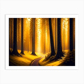 Road Through The Forest Art Print