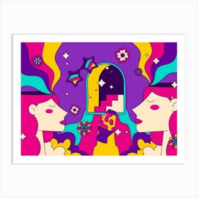 Psychedelic Painting Art Print