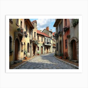 Street In The Old Town Art Print