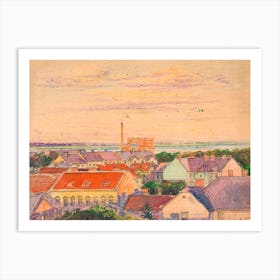 City View, Egon Schiele Art Print