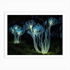 Luminous Trees Art Print