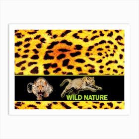 WILD NATURE - LEOPARD design collection Art Print