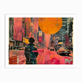 Urban Rhapsody: Collage Narratives of New York Life. New York City 1 Art Print