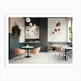 Cafe Interior Design Art Print