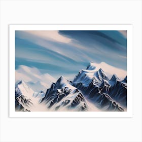 Snowy Mountains 5 Art Print