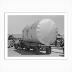 Tank On Truck, Dumas, Texas By Russell Lee Art Print