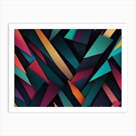 Abstract Triangles 6 Art Print