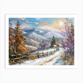 Winter Landscape 16 Art Print