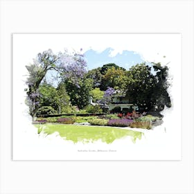 Australian Garden, Melbourne, Victoria Art Print