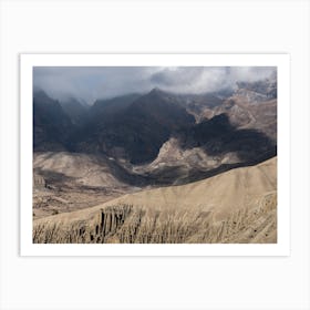 Mustang Mountains In The Himalayas Art Print