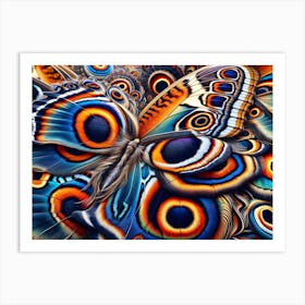 Psychedelic Butterfly Art Print