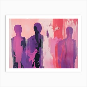 Three Silhouettes Art Print