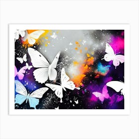 Butterflies In The Sky 27 Art Print