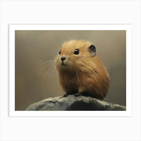 Cute Hamster Art Print