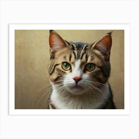 Portrait Of A Cat Art Print