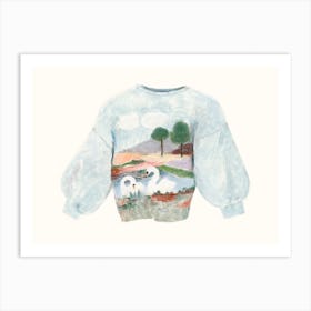 Dreamy Sweater Art Print