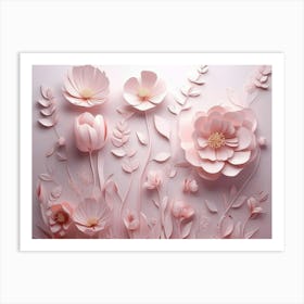 Paper Flowers 82 Art Print