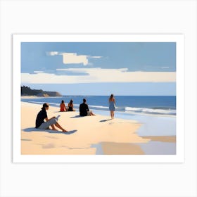 'Sunset On The Beach' 1 Art Print