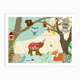 Nursery Animals Art Print