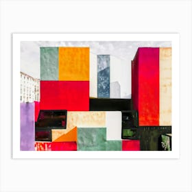 Colorful Buildings Art Print