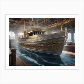 Ship In The Harbor Art Print