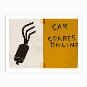 Car Spares Online Auto Parts Garage Works Art Print