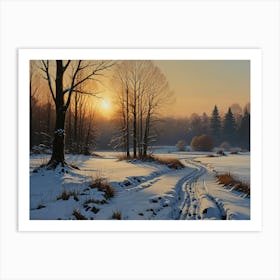 Winter Landscape art 1 Art Print