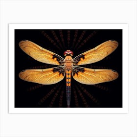 Dragonfly Halloween Pennat Celithemis 6 Art Print