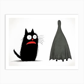 Cat Scare Art Print