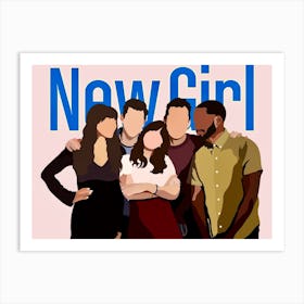 New Girl Print | New Girl TV Show Print Art Print