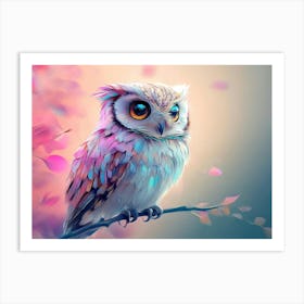 Owl Painting 4 Poster