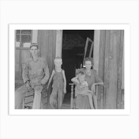 Family Squatting On Fsa (Farm Security Administration) Property, Caruthersville, Missouri By Russell Lee Art Print