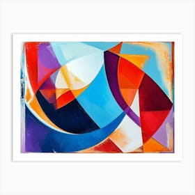 Dynamic Geometric Composition Art Print