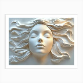 Face Of A Woman 1 Art Print