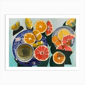 Citrus Tea Art Print