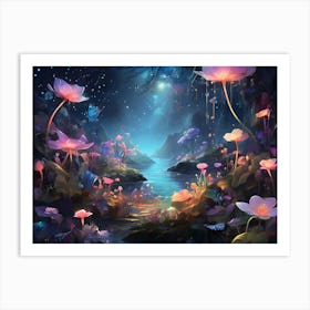 Lotus Flowers Art Print