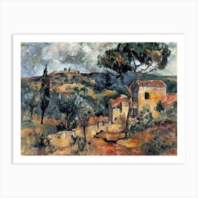 Rural Elegance Painting Inspired By Paul Cezanne Art Print