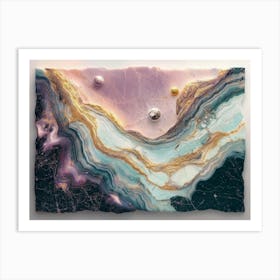 Abstract Marble 6 Art Print