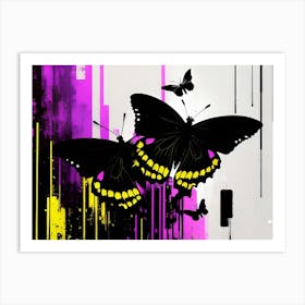 Abstract Butterfly Painting 1 Art Print