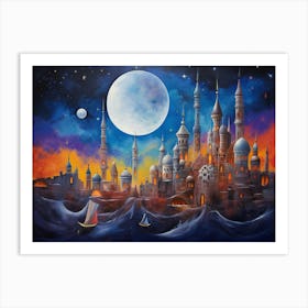 Night In The City Art Print