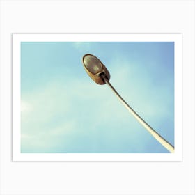 View From Below Of A Street Lamp In Daylight 1 Art Print