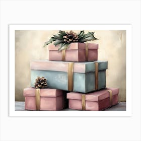 Christmas Presents 24 Art Print