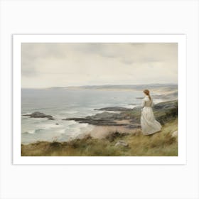 Coastal Breeze Oil Painting Art Print