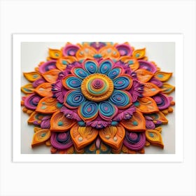 Quilling Flower 1 Art Print