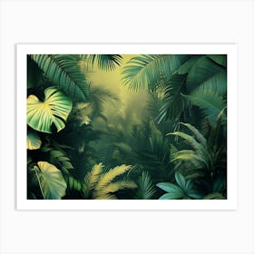 Jungle Background 2 Art Print