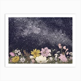 Galaxy In Bloom Art Print