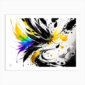 Colorful Feathers 1 Art Print