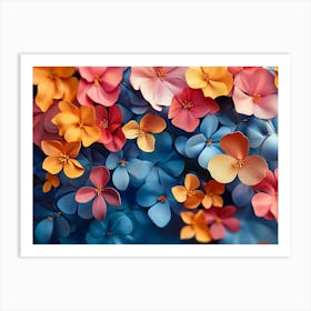 Paper Flowers 120 Art Print